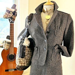 Tailored Tweed Suit (Jacket with Matching Pleated Skirt)